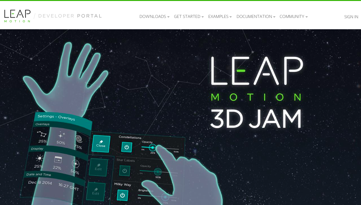 3D Jam | Leap Motion